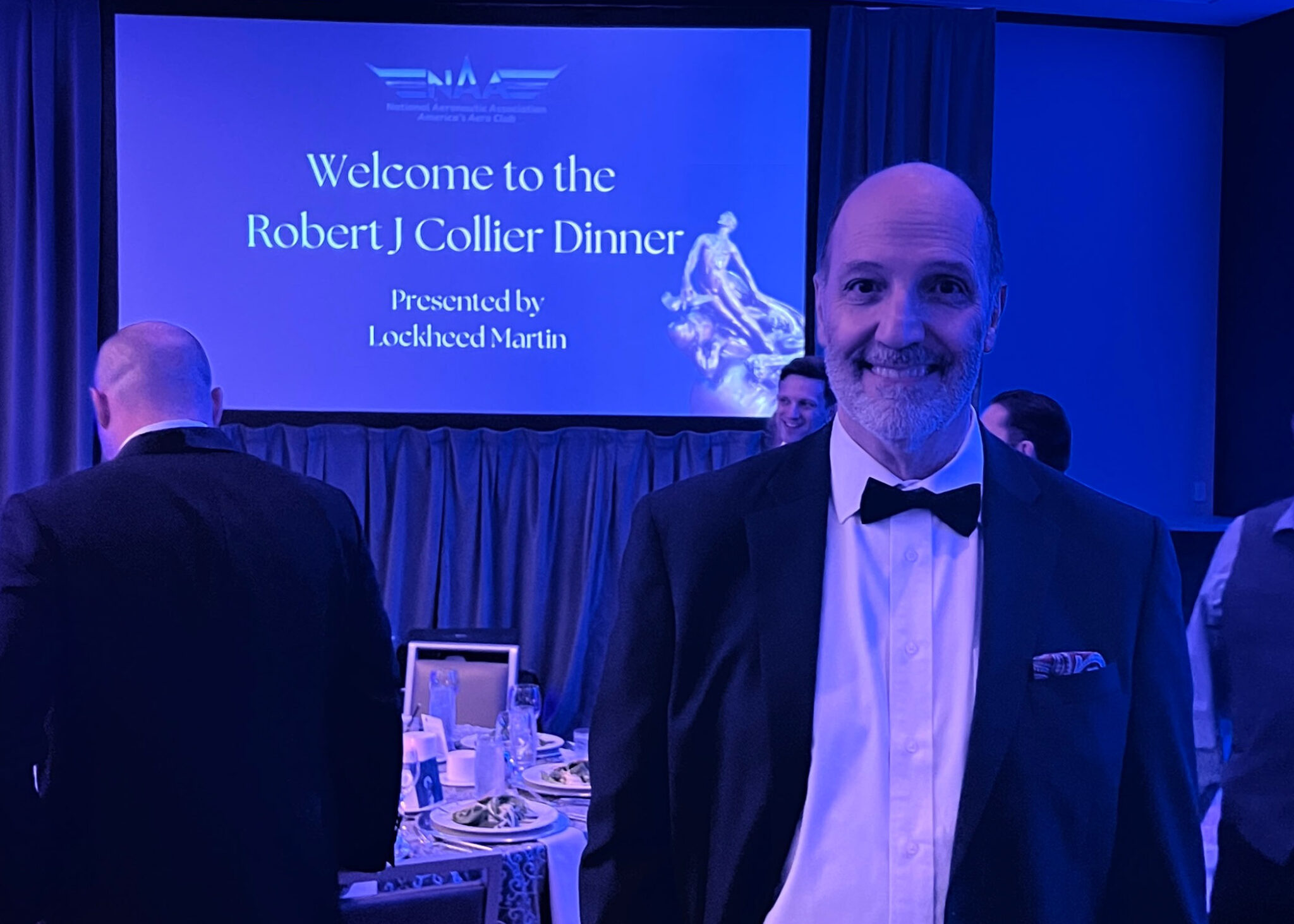 Robert at the Robert J. Collier Trophy Dinner honoring the OSIRIS-REx team