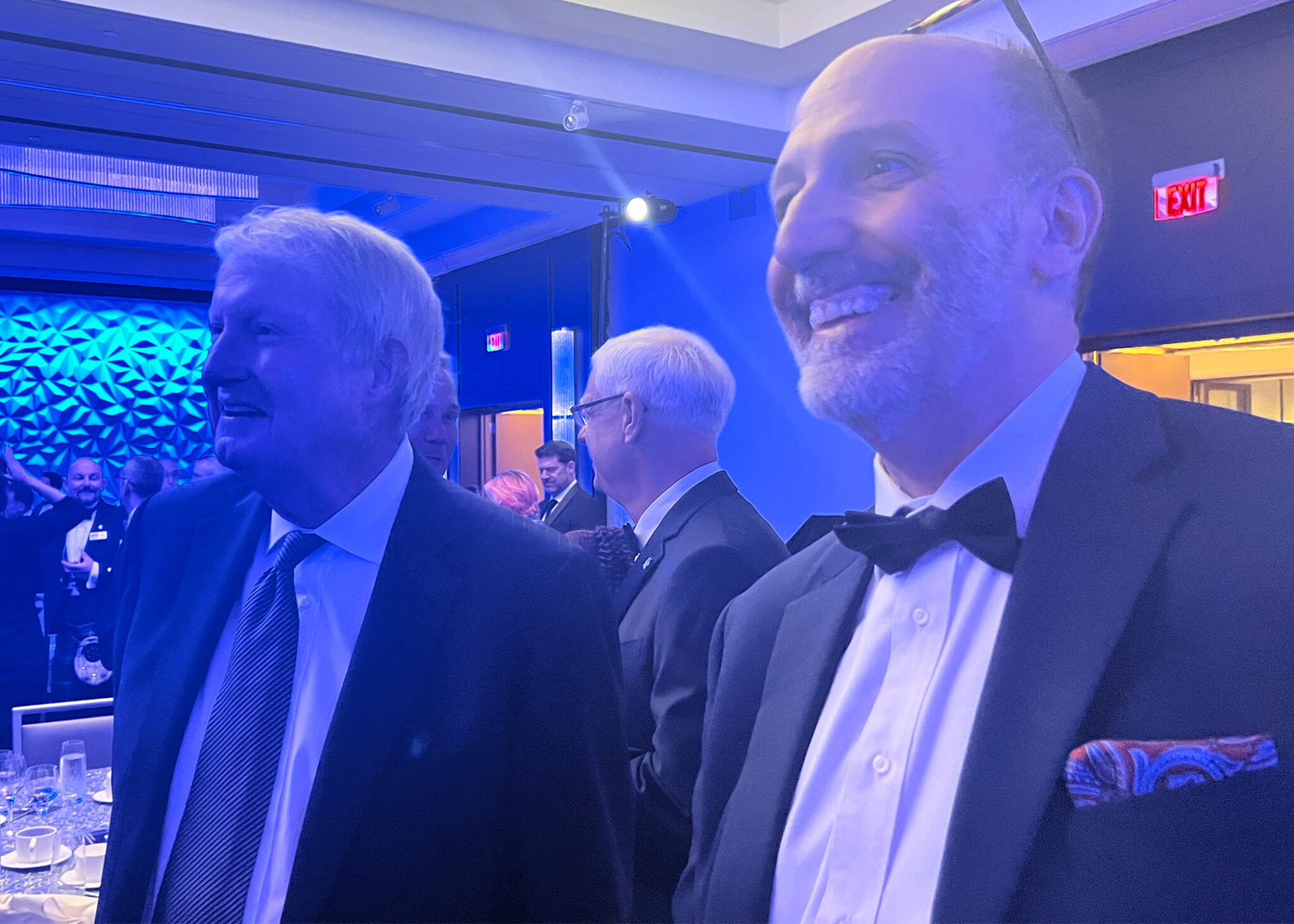 Robert is photographed with Jim Albaugh, the Chair of the Board of the National Aeronautic Association.